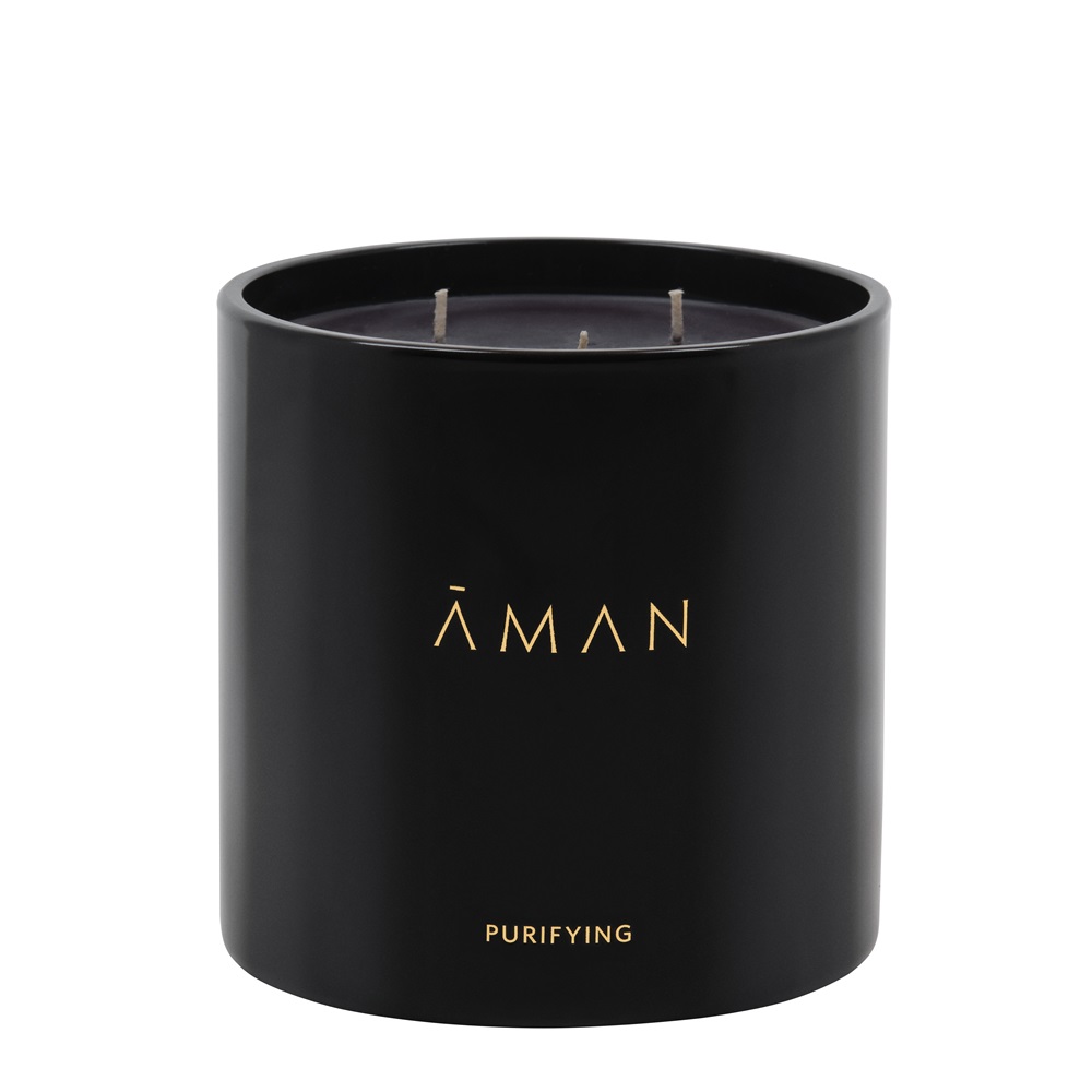 新品未開封 AMAN NOURISHING CANDLE アマン キャンドル Purifying Spa Candle 700g （ピュリファイング スパ キャンドル